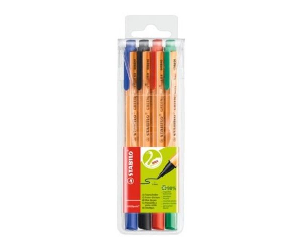 Stabilo: GREENpoint rostirón 0,8mm-es 4db-os szett