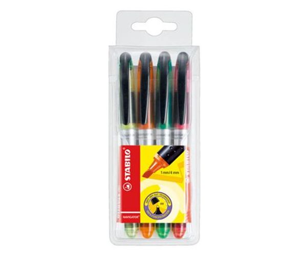 Stabilo: Navigator szövegkiemelő 1-4mm 4db-os szett