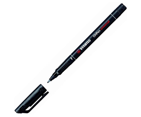 Stabilo OHPen universal F alkoholos filctoll fekete színben 0,7mm