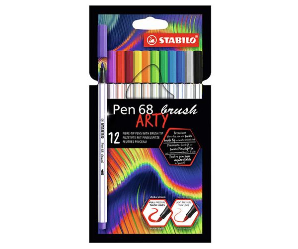 Stabilo: Pen 68 Brush ARTY ecsetfilc készlet 12db-os