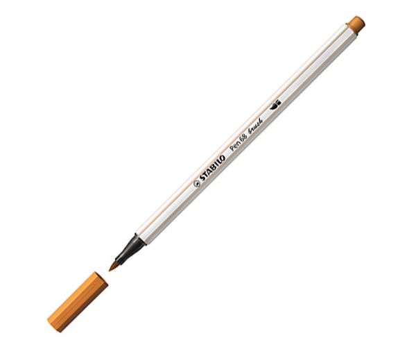 Stabilo: Pen 68 brush ecsetfilc okkersárga színben