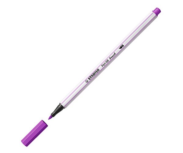Stabilo: Pen 68 brush ecsetfilc lila színben
