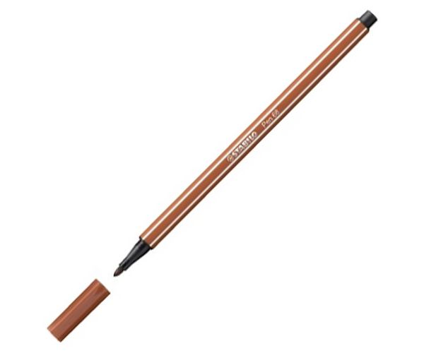 Stabilo: Pen 68 vörösbarna filctoll