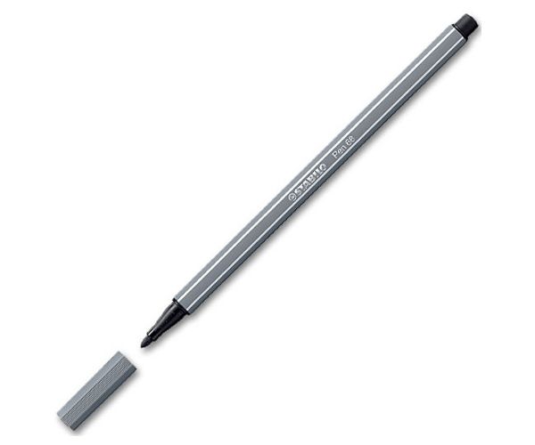 Stabilo: Pen 68 sötétszürke filctoll