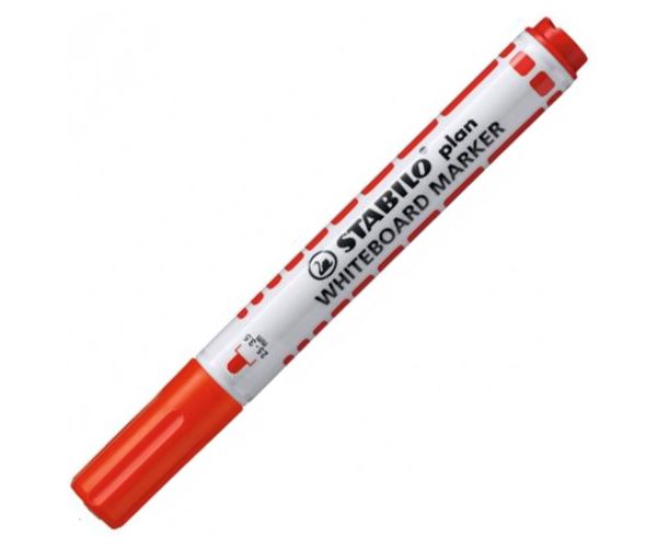 Stabilo: Plan WhiteBoard marker táblafilc piros színben