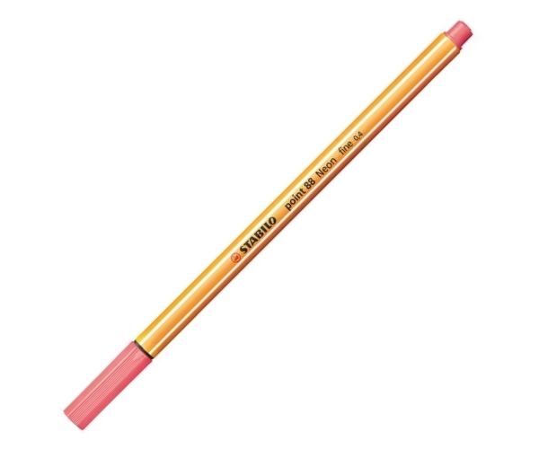 Stabilo: Point 88 tűfilc 0,4mm-es neon piros színben