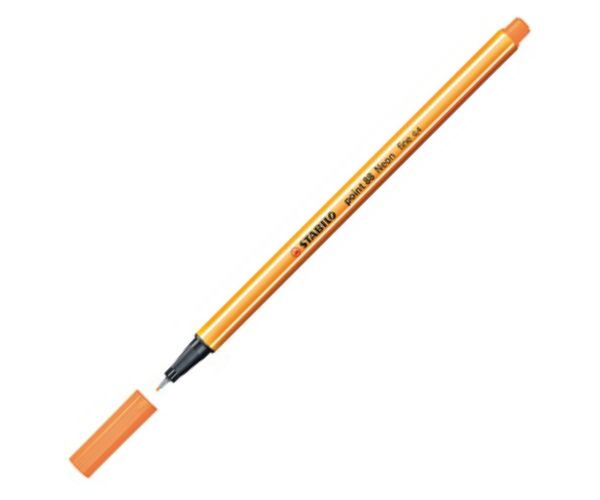 Stabilo: Point 88 tűfilc 0,4mm-es neon narancssárga színben