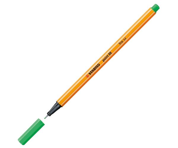 Stabilo: Point 88 tűfilc 0,4mm-es smaragdzöld színben