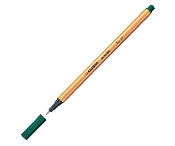 Stabilo: Point 88 sötétzöld tűfilc 0,4mm