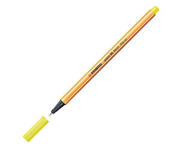 Stabilo: Point 88 tűfilc 0,4mm-es neon sárga színben