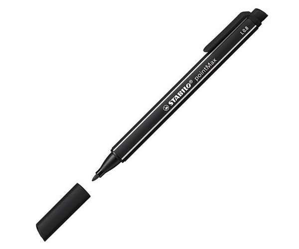 Stabilo: pointMax rostirón fekete színben 0,8mm