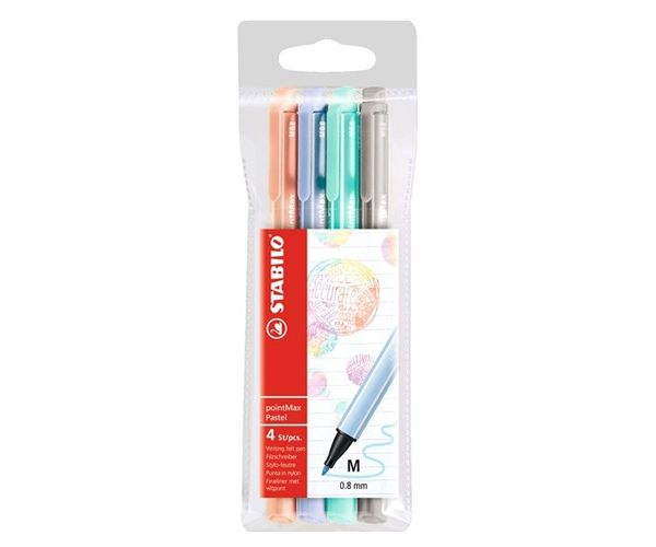 Stabilo: pointMax rostirón szett pasztell színekkel 4db-os M 0,8mm