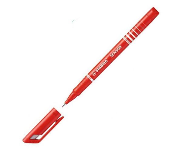 Stabilo: SENSOR "F" piros tűfilc 0,3mm