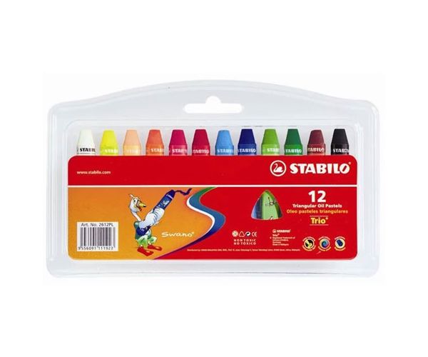 Stabilo: Trio olajpasztell kréta szett 12db-os