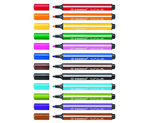 Stabilo: Trio Scribbi asztali filctoll készlet 12db-os