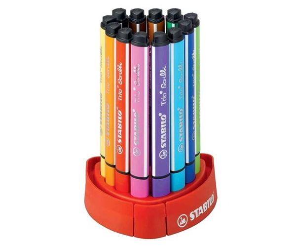Stabilo: Trio Scribbi asztali filctoll készlet 12db-os