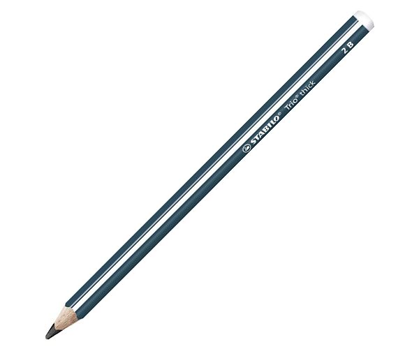 Stabilo: Trio Thick háromszögletű grafit ceruza olajzöld színben 2B