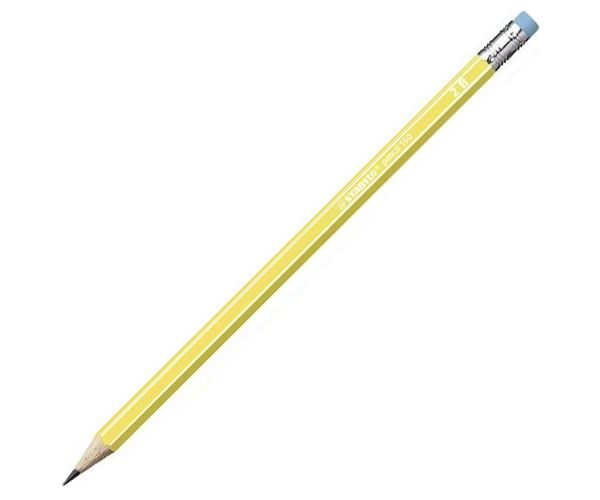 Stabilo: Sárga 160 RT grafit ceruza radírral 2B