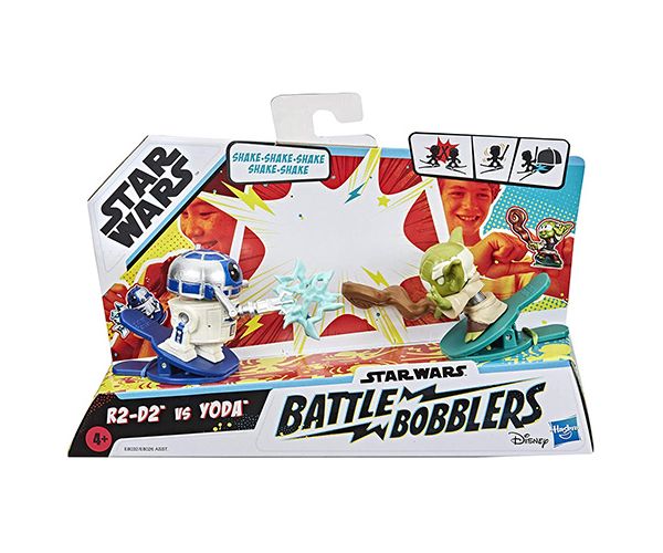 Star Wars Battle Bobblers R2-D2 vs Yoda csipeszes figura - Hasbro