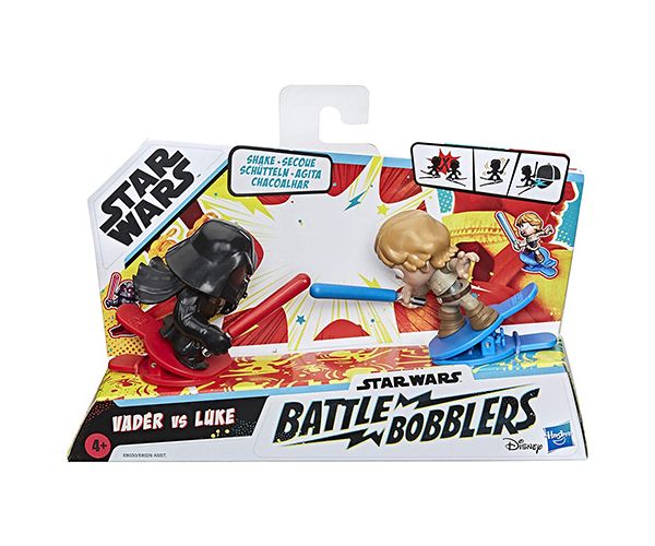 Star Wars Battle Bobblers Vader vs Luke csipeszes figura - Hasbro