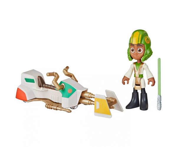 Star Wars: Fiatal Jedik kalandjai - Kai Brightstar figuraszett fogattal 7,5cm - Hasbro