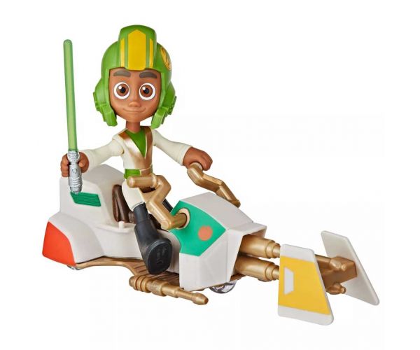 Star Wars: Fiatal Jedik kalandjai - Kai Brightstar figuraszett fogattal 7,5cm - Hasbro