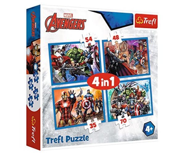 Bátor Bosszúállók 4 az 1-ben 35-48-54-70db-os puzzle - Trefl