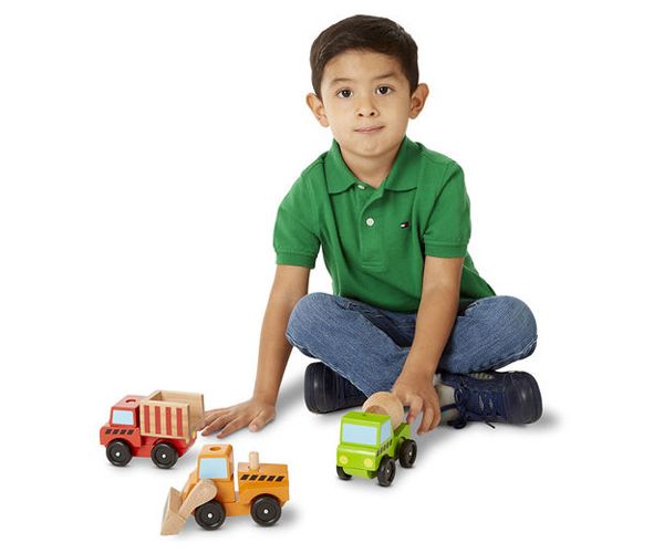Építkezési fa jármű készlet - Melissa & Doug