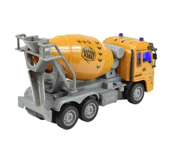 RC Távirányítós Építőipari teherautó fény effektekkel 27MHz 20cm többféle változatban 1db