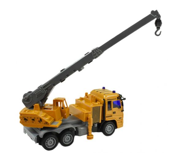 RC Távirányítós Építőipari teherautó fény effektekkel 27MHz 20cm többféle változatban 1db