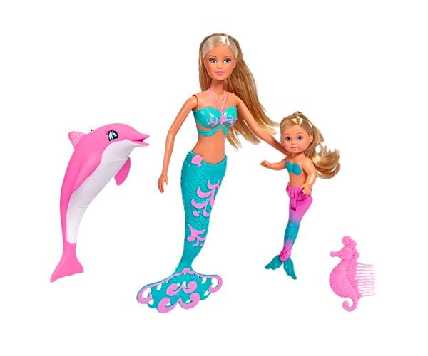 Steffi Love: Sellő baba Évivel és delfinnel - Simba Toys