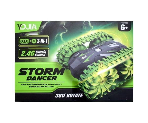 RC Storm Dancer 360: 2 az 1-ben kétéltű távirányítós jármű lánctalpakkal 2.4GHz több változatban