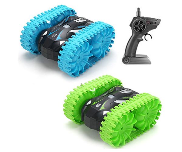 RC Storm Dancer 360: 2 az 1-ben kétéltű távirányítós jármű lánctalpakkal 2.4GHz több változatban