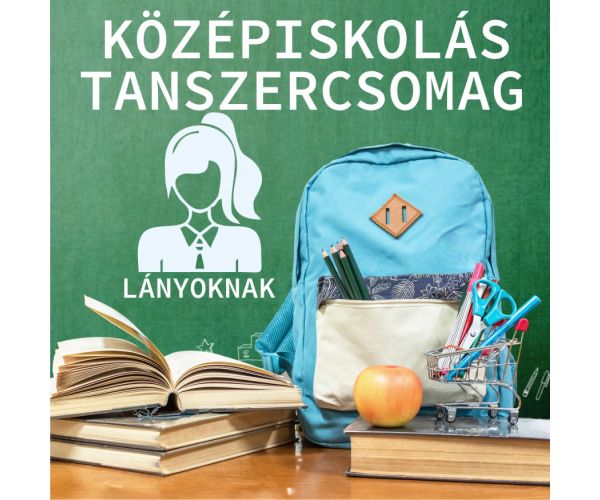 Középiskolás iskolakezdő tanszercsomag lányoknak