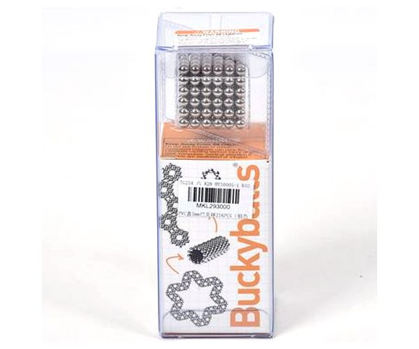 Ezüst színű mágneses golyók 5mm-es 216db-os
