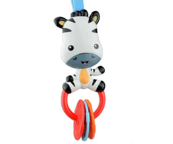 Sun Baby: Vidám zebra BPA mentes bébi csörgő
