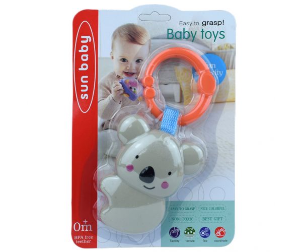 Sun Baby: Vidám koala BPA mentes bébi csörgő