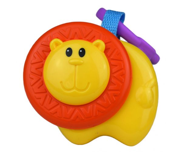 Sun Baby: Vidám oroszlán BPA mentes bébi csörgő