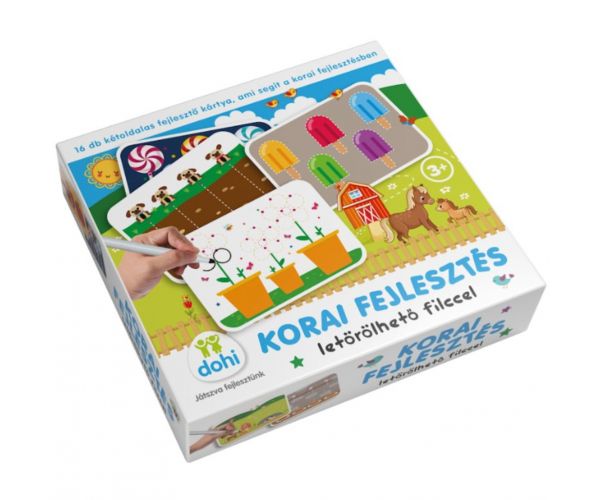 Korai fejlesztés szett letörölhető filccel