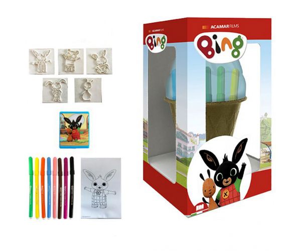 Bing és barátai bélyegző szett fagylalt formájú tárolóban - Multiprint