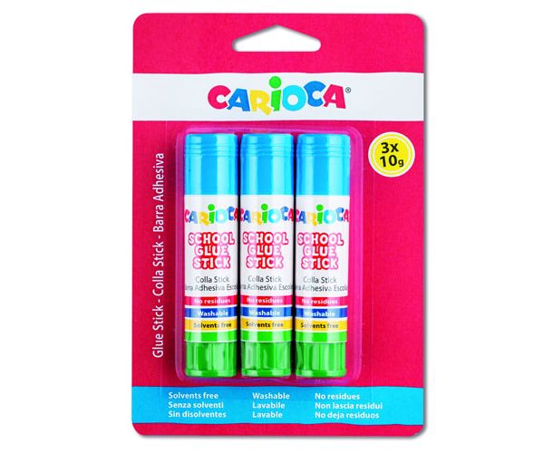 Carioca: Suli ragasztó stift 10g-os 3db