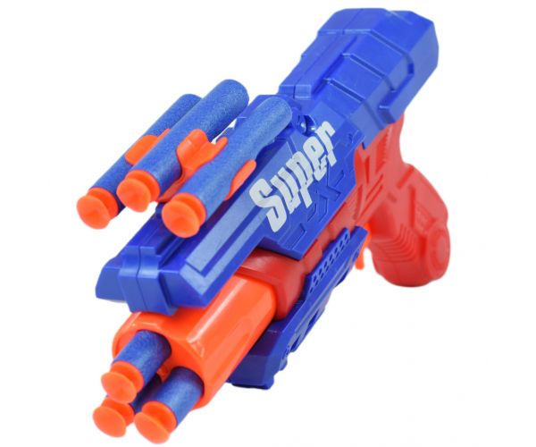 Super Gun: Szivacslövő fegyver töltényekkel 12 méteres lövő távolsággal 23x13cm