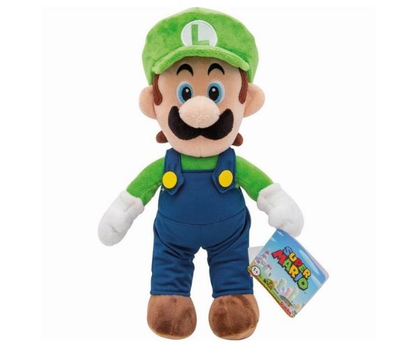 Super Mario: Luigi plüssfigura 30cm-es méretben
