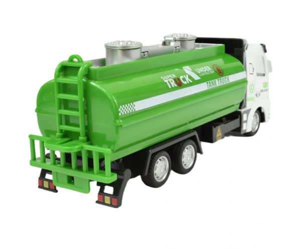 Super Truck: Tartályos kamion zöld színben 20cm
