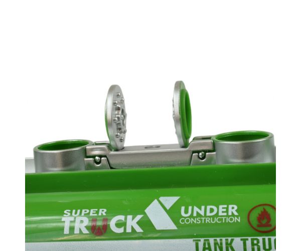 Super Truck: Tartályos kamion zöld színben 20cm
