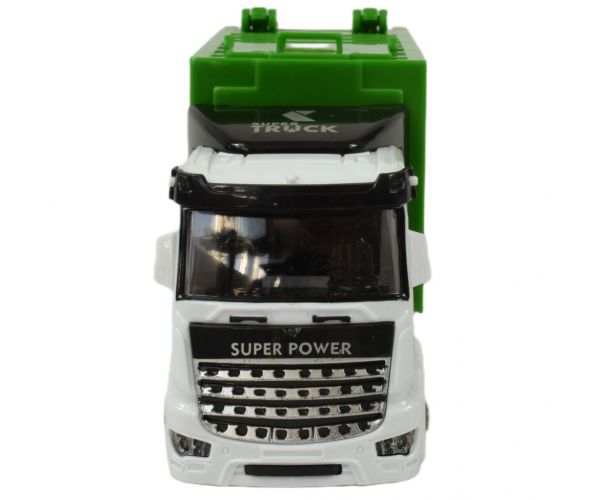 Super Truck: Konténeres lendkerekes szemétszállító kamion 20cm