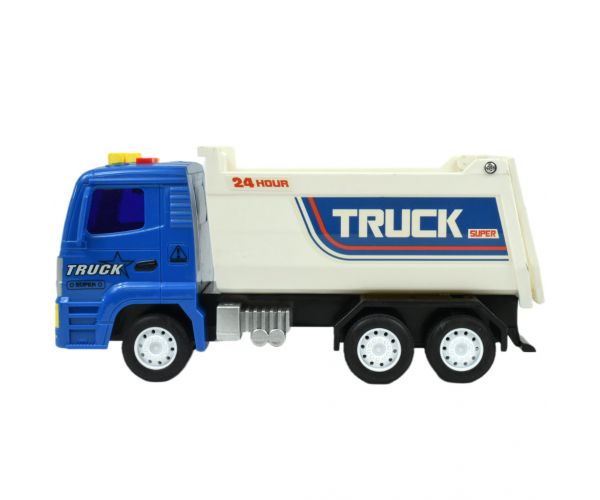 Super Truck: Lendkerekes kék teherautó 23cm