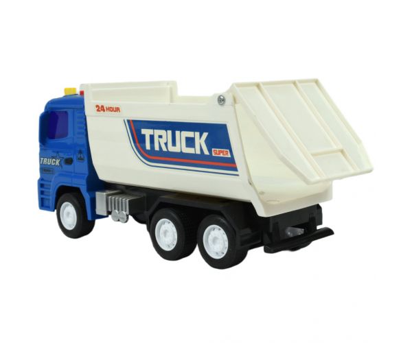 Super Truck: Lendkerekes kék teherautó 23cm