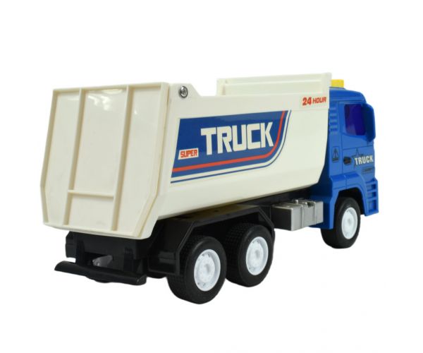 Super Truck: Lendkerekes kék teherautó 23cm