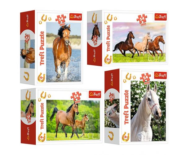 A lovak világa 54db-os mini puzzle több változatban - Trefl